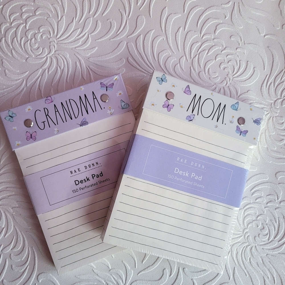 Rae Dunn Mom Grandma Desk  notepad bundle